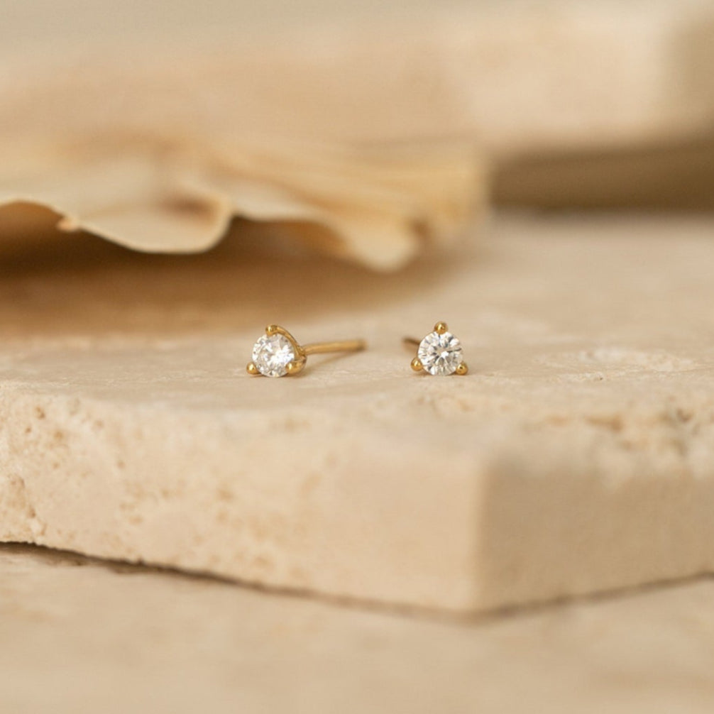 Elena Diamond Studs: Timeless Elegance